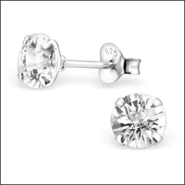Zilveren Zirkonia Oorbellen Rond-meerdere Maten En Kleurtjes 6mm Transparant 3mm 5mm 6mm 8720157033103 alles Aramat Jewels blauw dames elf925 Geen hanger Geen oormodel goudkleurig groen heren kinderen Meerdere kleuren Meerdere Maten Met_steen Nieuw oorbellen rond rood roze silver transparant zilver zirkonia zwart