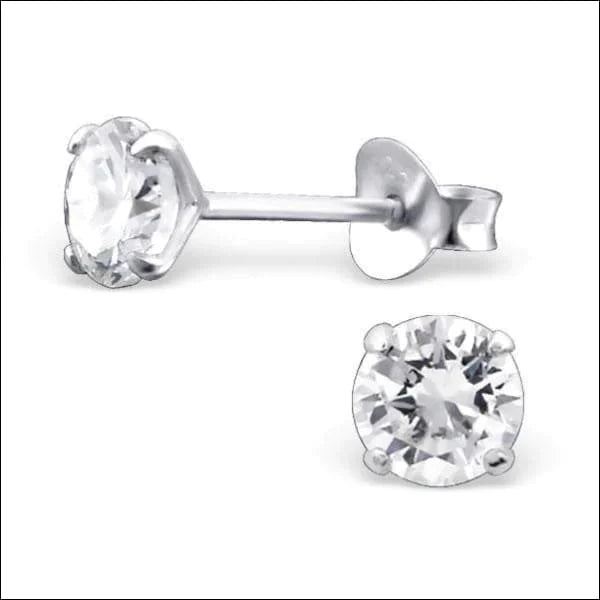 Zilveren Zirkonia Oorbellen Rond-meerdere Maten En Kleurtjes 5mm Transparant 3mm 5mm 6mm 8720157033103 alles Aramat Jewels blauw dames elf925 Geen hanger Geen oormodel goudkleurig groen heren kinderen Meerdere kleuren Meerdere Maten Met_steen Nieuw oorbellen rond rood roze silver transparant zilver zirkonia zwart