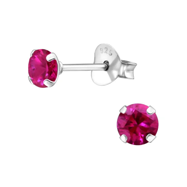 Zilveren Zirkonia Oorbellen Rond-meerdere Maten En Kleurtjes 3mm Robijn Rood 3mm 5mm 6mm 8720157033103 alles Aramat Jewels blauw dames elf925 Geen hanger Geen oormodel goudkleurig groen heren kinderen Meerdere kleuren Meerdere Maten Met_steen Nieuw oorbellen rond rood roze silver transparant zilver zirkonia zwart