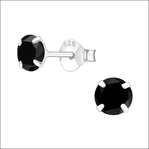 Zilveren Zirkonia Oorbellen Rond-meerdere Maten En Kleurtjes 5mm Zwart 3mm 5mm 6mm 8720157033103 alles Aramat Jewels blauw dames elf925 Geen hanger Geen oormodel goudkleurig groen heren kinderen Meerdere kleuren Meerdere Maten Met_steen Nieuw oorbellen rond rood roze silver transparant zilver zirkonia zwart