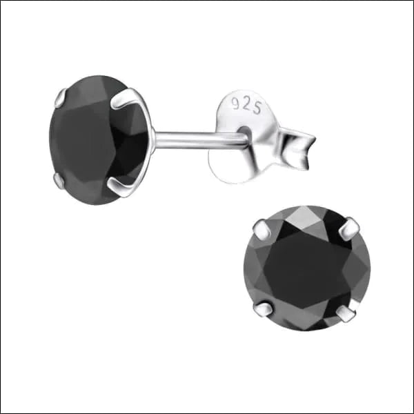 Zilveren Zirkonia Oorbellen Rond-meerdere Maten En Kleurtjes 6mm Zwart 3mm 5mm 6mm 8720157033103 alles Aramat Jewels blauw dames elf925 Geen hanger Geen oormodel goudkleurig groen heren kinderen Meerdere kleuren Meerdere Maten Met_steen Nieuw oorbellen rond rood roze silver transparant zilver zirkonia zwart
