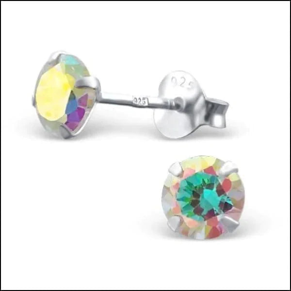 Zilveren Zirkonia Oorbellen Rond-meerdere Maten En Kleurtjes 5mm AB Transparant 3mm 5mm 6mm 8720157033103 alles Aramat Jewels blauw dames elf925 Geen hanger Geen oormodel goudkleurig groen heren kinderen Meerdere kleuren Meerdere Maten Met_steen Nieuw oorbellen rond rood roze silver transparant zilver zirkonia zwart