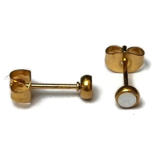 Stalen Oorbellen Schelp Goudkleurig 4mm Wit 4mm 6mm 8720157027287 8mm alles Aramat Jewels chirurgisch staal dames Geen hanger goudkleurig Goudkleurig / Wit / 4mm Goudkleurig / Wit / 6mm Goudkleurig / Wit / 8mm Goudkleurig / Zwart / 6mm Goudkleurig / Zwart / 8mm heren Kleur_Goudkleurig Kleur_Zwart Meerdere kleuren Meerdere Maten Nieuw oorbellen oormodel PVD schelp Staal Video Volwassenen zilverkleurig Zilverkleurig / Wit / 4mm Zilverkleurig / Wit / 6mm Zilverkleurig / Wit / 8mm zwart zweerknopjes