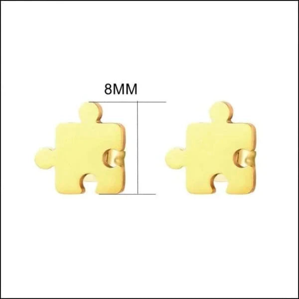 Zweerknopjes Puzzelstuk Oorbellen 8mm Chirurgisch Staal Goudkleurig 8720157042808 8mm alles Aramat Jewels chirurgisch staal fantasie fgift Geen edelsteen Geen hanger Geen steen gepolijst goudkleurig Meerdere kleuren Multi Kleur Multikleur multikleurig Nieuw oor4463 oorbellen Puzzel PVD regenboog Staal uniseks unisex Volwassenen zilverkleurig zonder hanger zonder steen Zonder_hanger Zonder_steen zweerknopjes