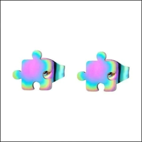 Zweerknopjes Puzzelstuk Oorbellen 8mm Chirurgisch Staal Multikleurig 8720157042808 8mm alles Aramat Jewels chirurgisch staal fantasie fgift Geen edelsteen Geen hanger Geen steen gepolijst goudkleurig Meerdere kleuren Multi Kleur Multikleur multikleurig Nieuw oor4463 oorbellen Puzzel PVD regenboog Staal uniseks unisex Volwassenen zilverkleurig zonder hanger zonder steen Zonder_hanger Zonder_steen zweerknopjes