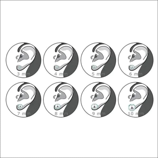 Oorbellen | Zweerknopjes Stalen Kristal Rond Vanaf 3mm