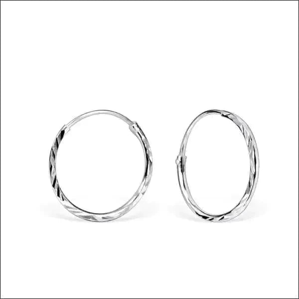 Bewerkte Oorringen 925 Zilver 16mm x 1mm 16mm 1mm 8720157057420 alles Aramat Jewels elf925 Geen edelsteen kinderen nakijken niet geupdated oor1728-6811 oorbellen Oorringen oorringetjes plastick silver zilver zonder hanger Zonder_hanger