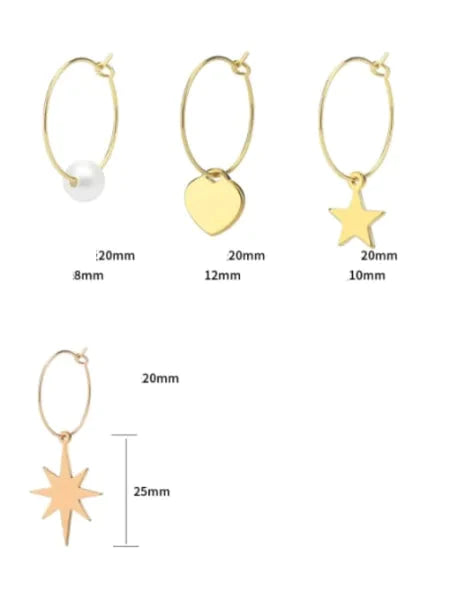 Oorringen | Met Hanger 20mm Chirurgisch Staal Kopen?