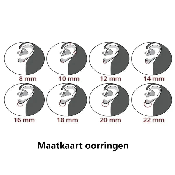 Oorbellen Set Oorringetjes Met Steentjes Zilver Goud Kleur 12mm alles anenjery bar dames goudkleurig Helix helixpiercings kinderen Met_hanger Met_steen Oor oorbellen oorbellenset Oorringen oorringen_set oorringetjes Plating (gouden of zilveren laagje) rond Soort sieraad_Oorringen transparant zilver zirkonia