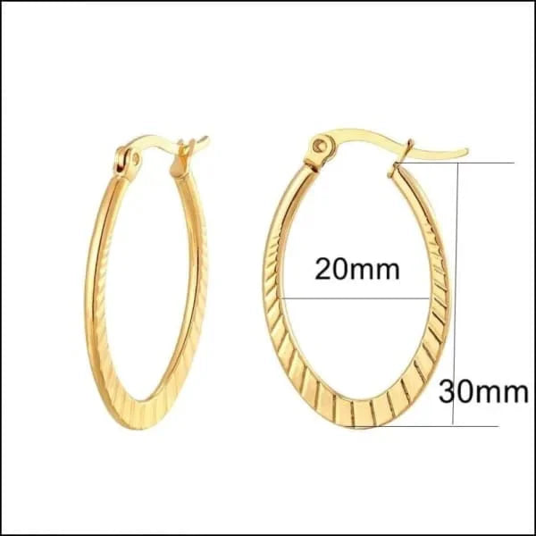 Stalen Oorringen 30mm Goudkleur Polen-30x2mm 30mm 3mm 8720157045571 alles Aramat Jewels chirurgisch staal dames fgift Geen edelsteen Geen oormodel Geen_Parel Geen_steen goudkleurig Meerdere Varianten oor1099 oorbellen Oorringen oorringetjes PVD rond Soort sieraad_Oorringen Staal Volwassenen Zonder_hanger zweerknopjes