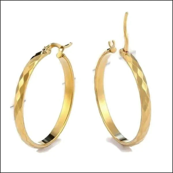 Stalen Oorringen 30mm Goudkleur Noorwegen-30x3.5mm 30mm 3mm 8720157045571 alles Aramat Jewels chirurgisch staal dames fgift Geen edelsteen Geen oormodel Geen_Parel Geen_steen goudkleurig Meerdere Varianten oor1099 oorbellen Oorringen oorringetjes PVD rond Soort sieraad_Oorringen Staal Volwassenen Zonder_hanger zweerknopjes