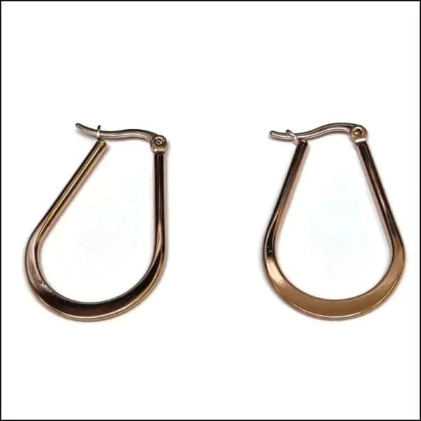 Stalen Oorringen Druppel Plat 35mm Rosékleurig 2mm 35mm alles Aramat Jewels chirurgisch staal dames druppel Geen edelsteen Geen oormodel Geen_steen goudkleurig Meerdere kleuren oor5125 oorbellen Oorringen oorringetjes PVD rosékleurig Soort sieraad_Oorringen Staal tomade unisex Volwassenen Zonder_hanger Zonder_steen zweerknopjes