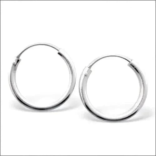 Zilveren Oorringen 16mm 16mm 8720157003465 alles Aramat Jewels elf925 Geen edelsteen kinderen nakijken niet geupdated oor545-552 oorbellen Oorringen oorringetjes plastick silver Soort sieraad_Oorringen zilver zonder hanger Zonder_hanger