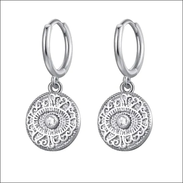 Zilveren-oorringen-met Bedel- Zirkonia 12mm Rond-Oog-12mm 12mm alles bedel boho CRMYA dames dots Geen_Parel Met_hanger Met_steen Oor oorbellen oorringen oorringetjes Plating (gouden of zilveren laagje) rond silver Soort sieraad_Oorringen ster Sterretje transparant Volwassenen zilver zirkonia