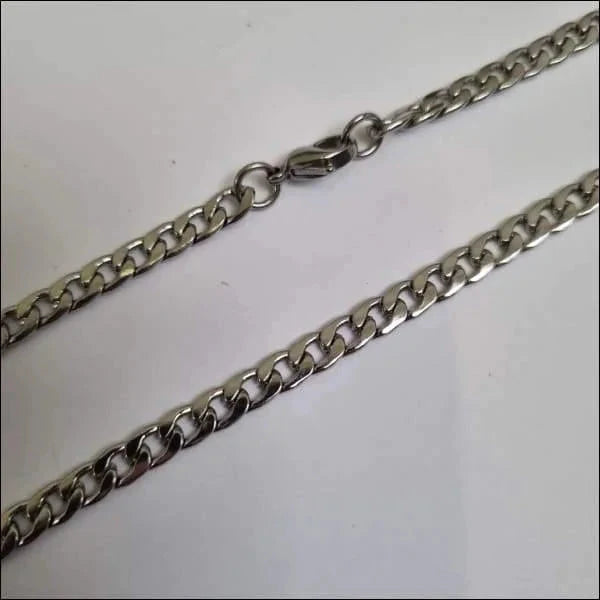 Ketting Open Gourmet Staal 60cm 5mm Zilverkleurig 5mm 60cm alles chirurgisch staal Geen edelsteen Geen_Parel gourmet halskettingen Ketting zonder hanger PVD Schakelketting Staal Statement ketting uniseks unisex Volwassenen zilverkleurig Zonder_hanger Zonder_steen