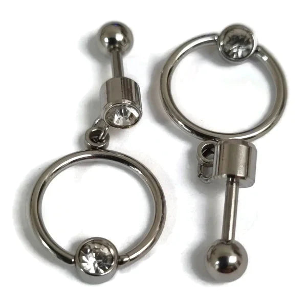 Helixpiercing Met Hanger Cirkel Met Zirkonia Zilver Kleur 1.2mm 6mm alles bar Barbell chirurgisch staal dames fantasie Helix helixpiercings jin Met_hanger Met_steen nakijken Oor piercing Piercings PVD Staal tekst transparant Volwassenen zilverkleurig zirkonia