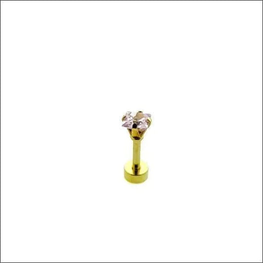 Helix Piercing Vierkant Chirurgisch Staal Roze Goudkleurig 1.2mm 4mm 6mm alles chirurgisch staal goudkleurig helixpiercings Kleur_Goudkleurig nakijken niet geupdated Oor piercing Piercings PVD roze Staal tekst vierkant Volwassenen