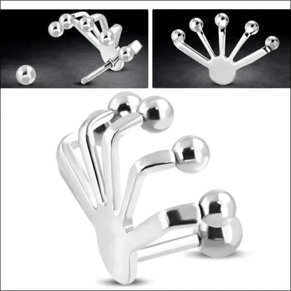 Chirurgisch Stalen Helix Piercing Bolletjes Zilverkleurig 1.2mm 6mm 8720157019244 alles Aramat Jewels Barbell bolletjes chirurgisch staal dames Geen edelsteen Geen hanger Geen steen Geen_Parel hel332-jnb386 helixpiercings nakijken Oor Piercings PVD Staal tekst Volwassenen zilverkleurig zonder hanger zonder steen Zonder_hanger Zonder_steen