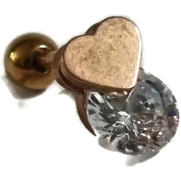 Helix Piercing Rosékleurig Hartje alles helixpiercings nakijken niet geupdated Oor piercing Piercings rosékleurig tekst Volwassenen