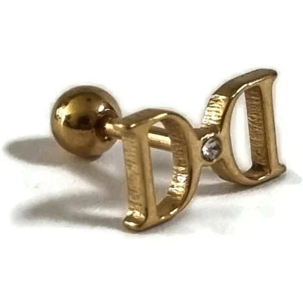 Helixpiercing Piercing Fantasie Goudkleurig Chirurgisch 1.2mm 11mm 6mm alles Barbell chirurgisch staal dames goudkleurig Helix helixpiercings jin nakijken Oor piercing Piercings PVD Staal tekst traguspiercings transparant Volwassenen zirkonia