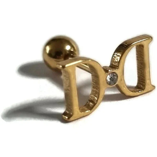 Helixpiercing Piercing Fantasie Goudkleurig Chirurgisch 1.2mm 11mm 6mm alles Barbell chirurgisch staal dames goudkleurig Helix helixpiercings jin nakijken Oor piercing Piercings PVD Staal tekst traguspiercings transparant Volwassenen zirkonia