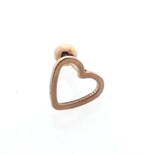 Helixpiercing Rosé Hartje alles helixpiercings nakijken niet geupdated Oor piercing Piercings rosékleurig tekst Volwassenen