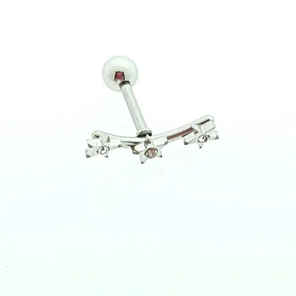 Helixpiercing Sterren Zirkonia alles helixpiercings Met_steen nakijken niet geupdated Oor piercing Piercings tekst Volwassenen zirkonia