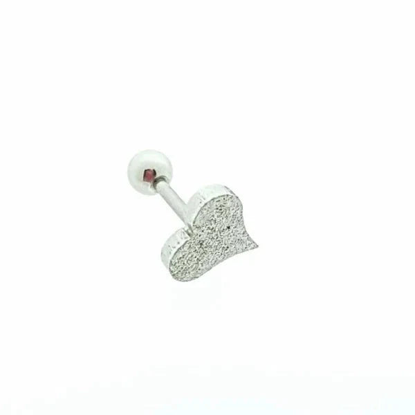 Helixpiercing Hartje Gediamanteerd alles Barbell chirurgisch staal Helix helixpiercings nakijken niet geupdated Oor piercing Piercings PVD Staal Stud tekst Volwassenen