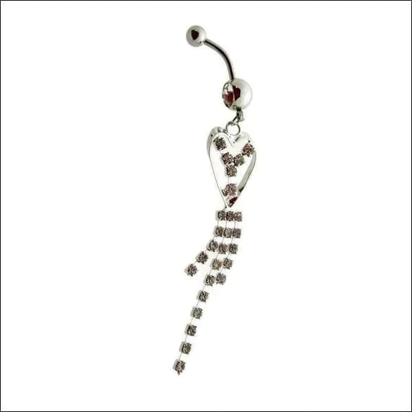 Navelpiercing Hanger Fantasie Chirurgisch Staal Volwassenen 1.6mm 10mm alles chirurgisch staal dames fantasie Geen hanger kristal met hanger Met_hanger Navel Navelpiercing met hanger navelpiercings piercing Piercings PVD Staal transparant Volwassenen zilverkleurig zirkonia