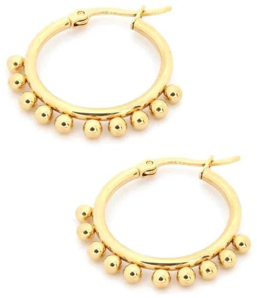 Oorringen Dots Staal Goudkleurig 20mm 20mm alles chirurgisch staal Geen edelsteen Geen hanger Geen_Parel goudkleurig Kleur_Goudkleurig nakijken niet geupdated oorbellen oorringen oorringetjes PVD Soort sieraad_Oorringen Staal zonder hanger Zonder_hanger zweerknopjes