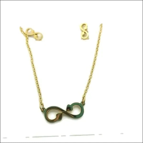 Sieradenset Oorbellen En Ketting Infinity Goudkleurig Dames 45cm 8720157006893 alles Aramat Jewels chirurgisch staal dames Fantasiehanger Geen hanger Geen_steen goudkleurig infinity Ketting(en) met oorbel(len) Met_hanger PVD set21 sieradensets Staal Volwassenen