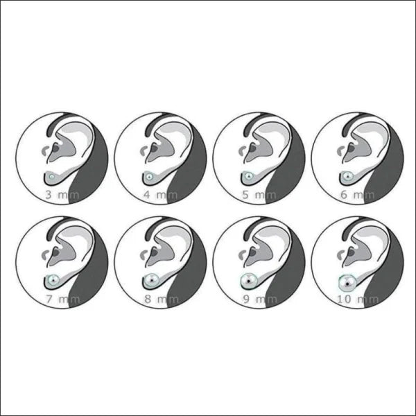 Oorbellen | Glitter Oorstekers Acryl Staal 8mm