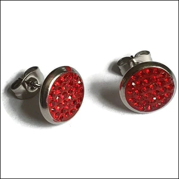 Stalen Oorstekers Zweerknopjes Kristallen 10mm- Rood 10mm AB AB Transparant alles Aramat Jewels Champagne chirurgisch staal dames Donker Blauw Fuchsia Roze Geen hanger Geen oormodel geometrisch gepolijst kinderen kristal Licht Blauw Licht Roze Meerdere kleuren Met_steen multikleurig Nieuw Olijf Groen oor3010 oorbellen PVD rond Rood Roze Soort sieraad_Oorbellen Staal Transparant yoyo Zee Blauw zilverkleurig zonder hanger Zonder_hanger Zwart zweerknopjes