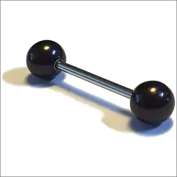 Parel Tongpiercing Chirurgisch Staal 16mm 1.6mm 16mm 6mm acryl alles Aramat Jewels Barbell blauw chirurgisch staal creme dames geel Meerdere kleuren parel PVD rood roze Staal Tong tong196 Tongpiercings Volwassenen wit zilverkleurig Zwart