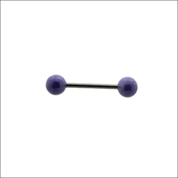 Parel Tongpiercing Chirurgisch Staal 16mm 1.6mm 16mm 6mm acryl alles Aramat Jewels Barbell blauw chirurgisch staal creme dames geel Meerdere kleuren parel PVD rood roze Staal Tong tong196 Tongpiercings Volwassenen wit zilverkleurig Zwart