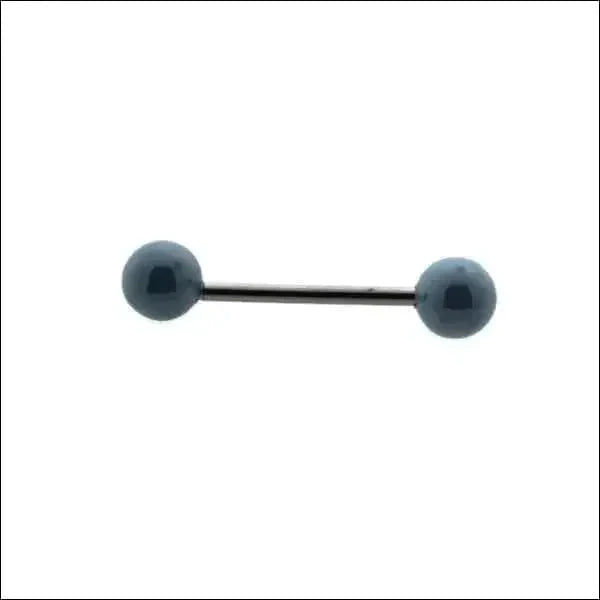 Parel Tongpiercing Chirurgisch Staal 16mm 1.6mm 16mm 6mm acryl alles Aramat Jewels Barbell blauw chirurgisch staal creme dames geel Meerdere kleuren parel PVD rood roze Staal Tong tong196 Tongpiercings Volwassenen wit zilverkleurig Zwart