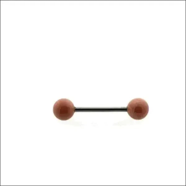 Parel Tongpiercing Chirurgisch Staal 16mm 1.6mm 16mm 6mm acryl alles Aramat Jewels Barbell blauw chirurgisch staal creme dames geel Meerdere kleuren parel PVD rood roze Staal Tong tong196 Tongpiercings Volwassenen wit zilverkleurig Zwart