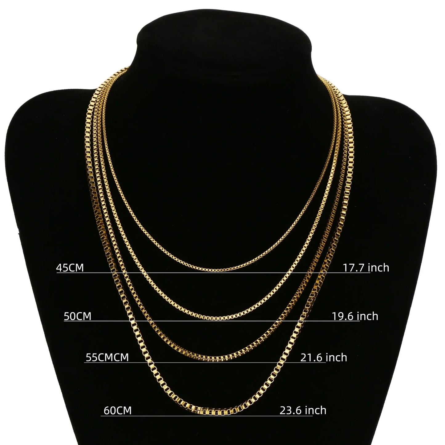 -Stalen Venetiaanse Ketting Goudkleurig-Aramat Jewels