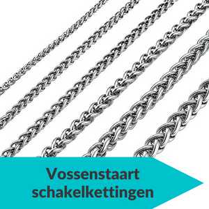 Vossenstaart ketting foxtail schakel heren dames Aramat Jewels