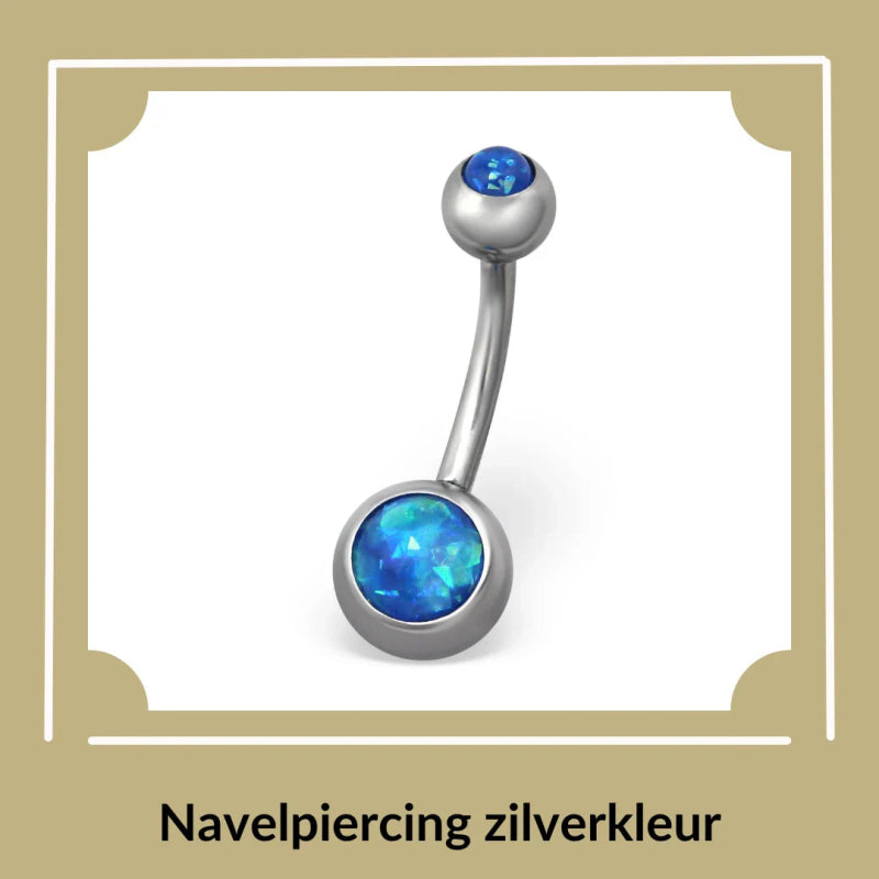 Navelpiercing zilver - Aramat Jewels