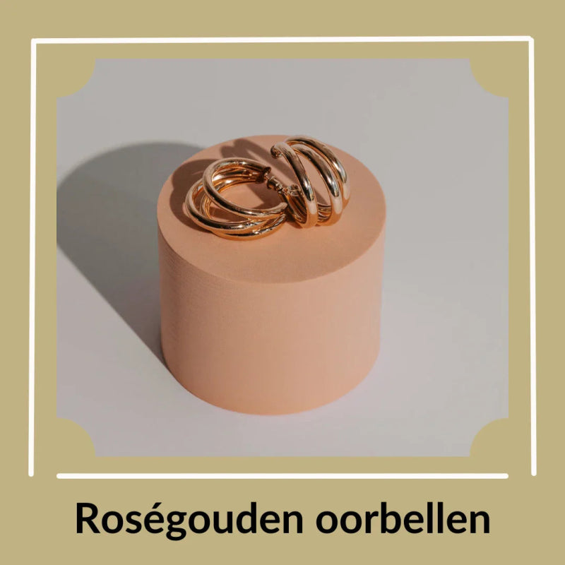Oorbellen  Rose goudkleurig - Aramat Jewels