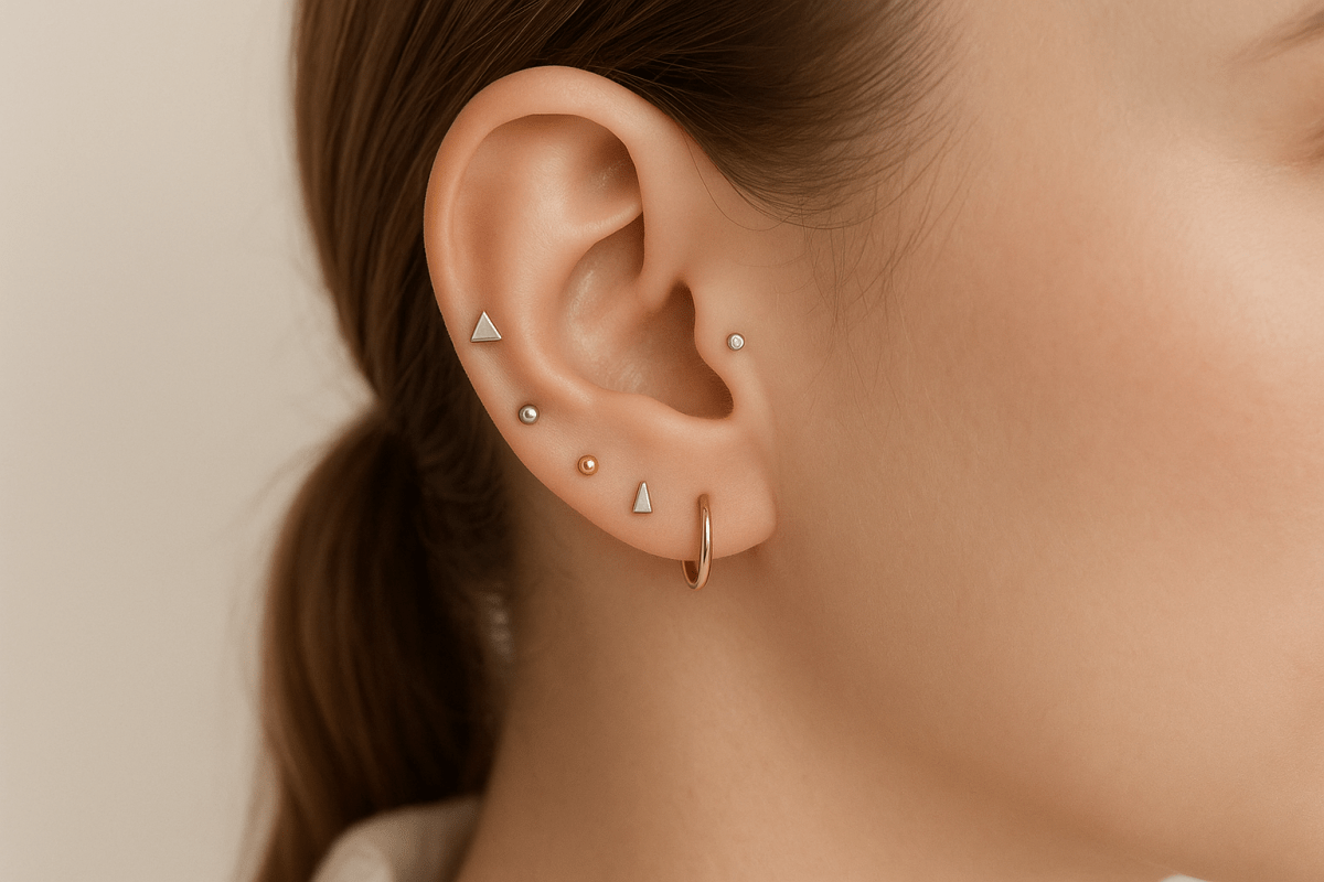 oorbellen voor het tweede oorgaatje