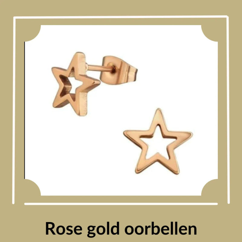 Prachtige rose gold oorbellen - Aramat Jewels
