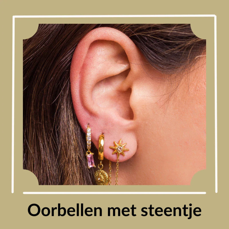 Prachtige steentjes oorbellen - Aramat Jewels