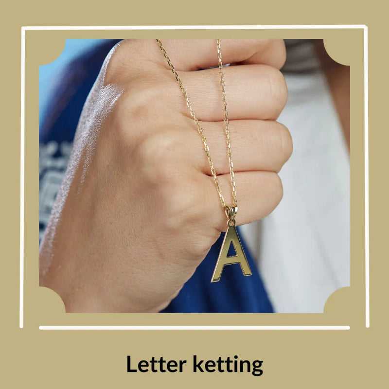 Stalen initiaal kettingen - Aramat Jewels