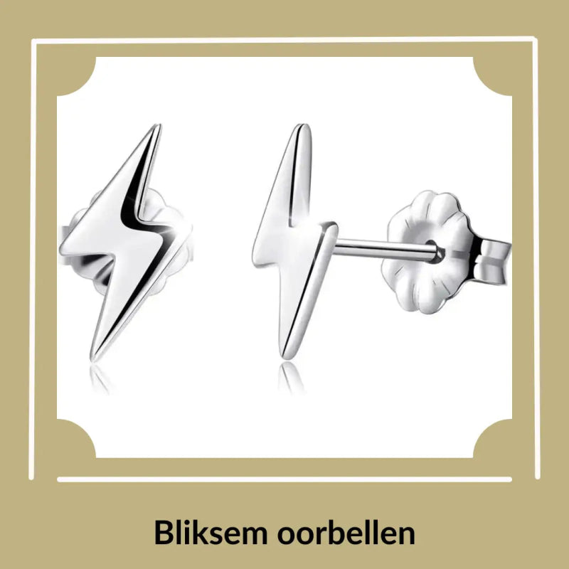 Stijlvolle bliksem oorbellen - Aramat Jewels