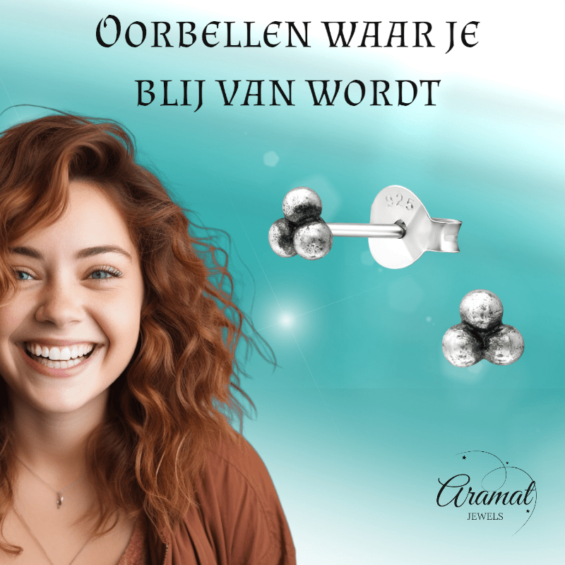 925 zilveren Oorbellen Kinder Dots 4mm - oor1823 - 37321 - Oorbellen kopen# - 4mm - 925 Zilver