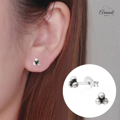925 zilveren Oorbellen Kinder Dots 4mm - oor1823 - 37321 - Oorbellen kopen# - 4mm - 925 Zilver