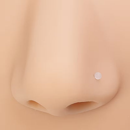 Acryl Neuspiercing Retainer Doorzichtig – 2mm Recht Staafje Neusvleugelpiercing