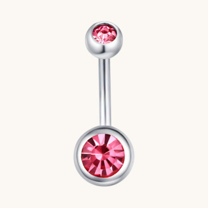 Sparkling Zirconia Navel Piercing - Surgical Steel